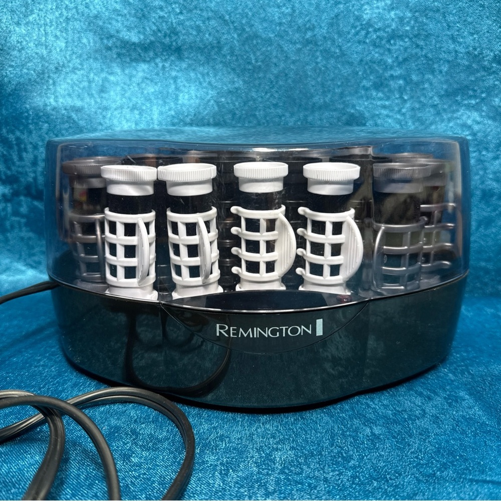 Remington Hot Hair Rollers Setter Complete with Clips Model KF-201 Tested Works